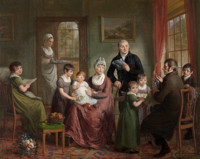 Die Familie von Adriaan Bonebakker mit Dirk L. Bennewitz von Adriaan de Lelie